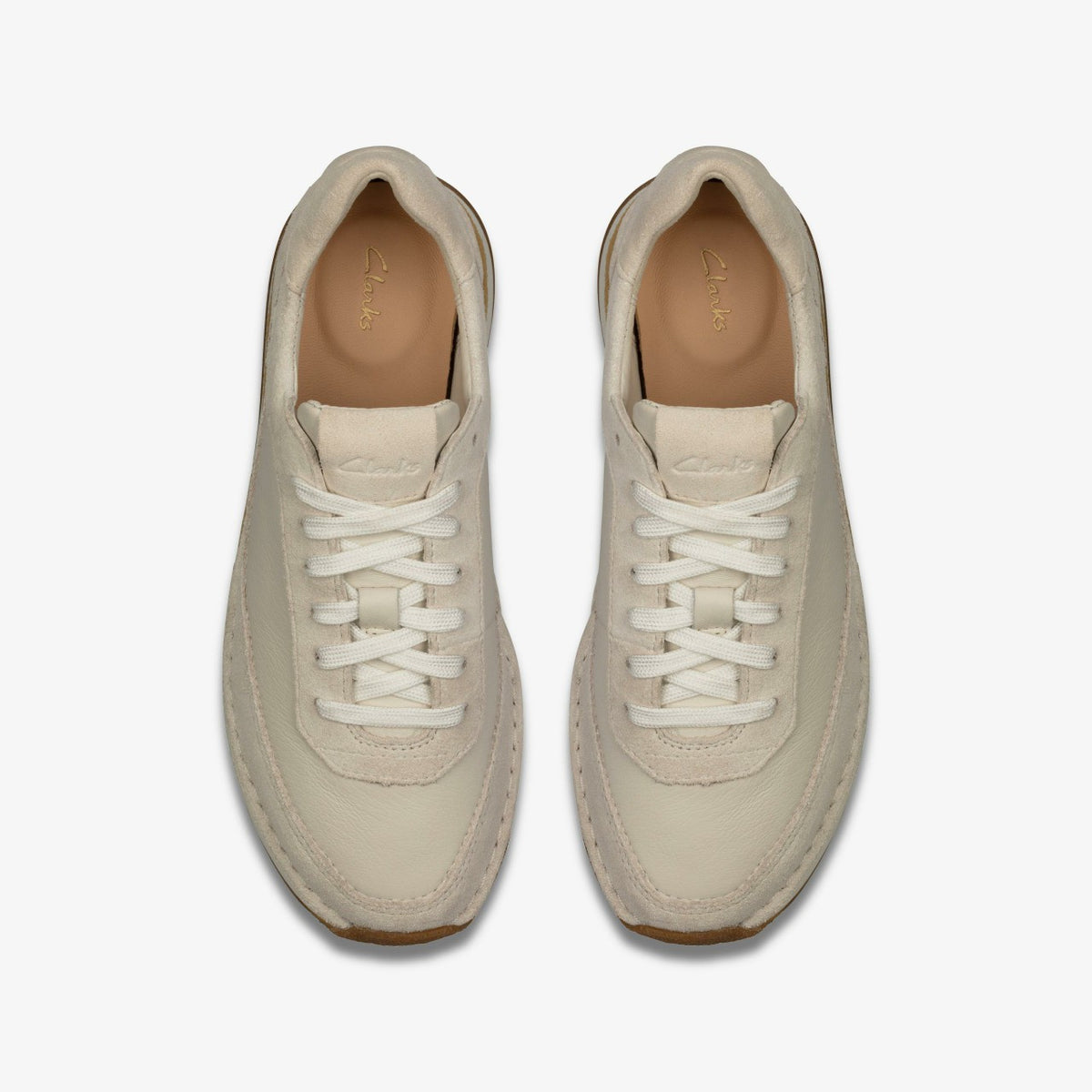 Craft Run Lace White Suede - Clarks Featured