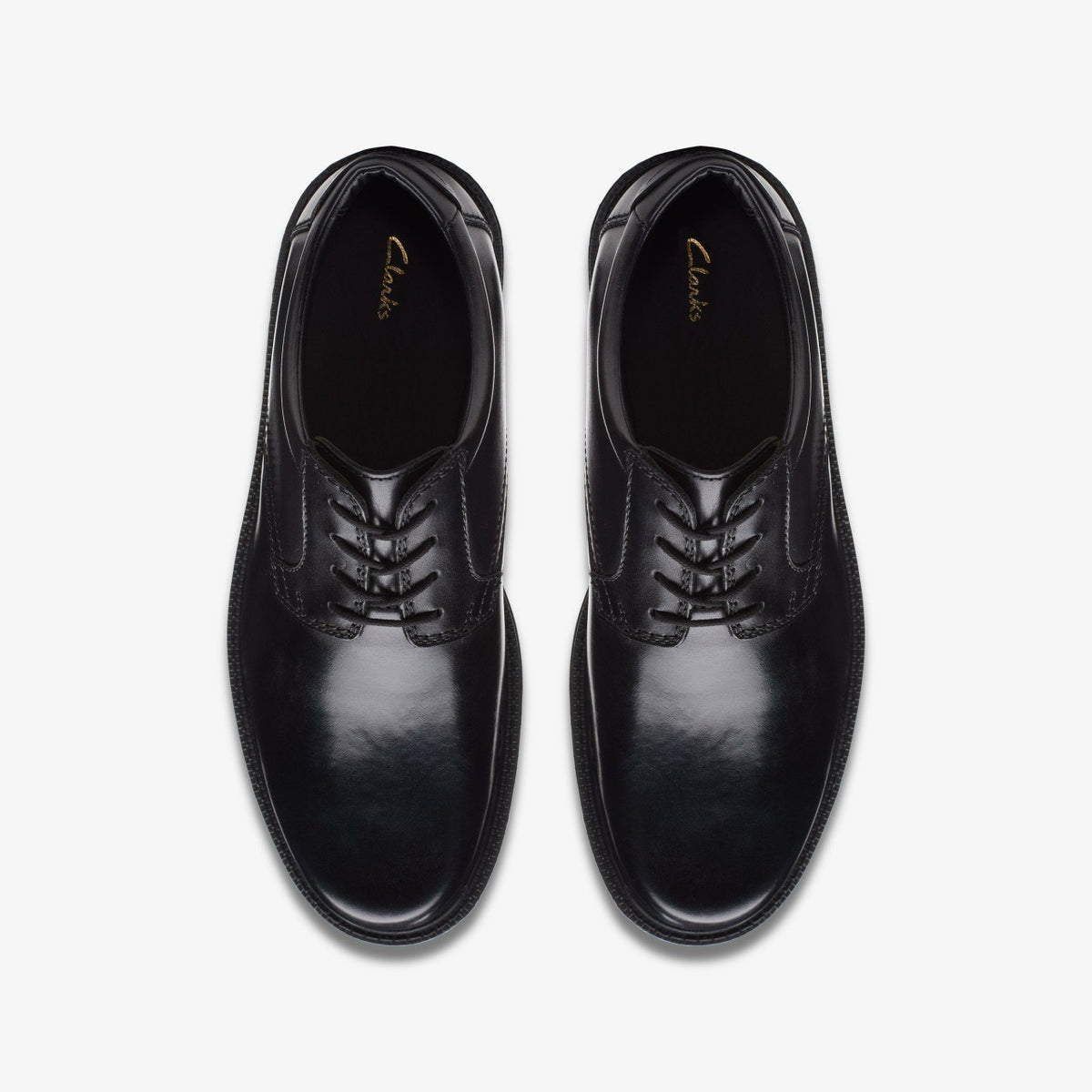 Kerton Lace Black Leather - Clarks Everyday