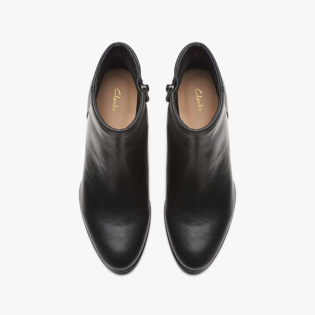 Freva 55 Zip Ankle Boot Black Leather - Clarks Best Price