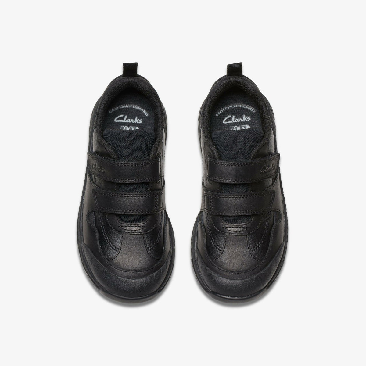 Steggy 2 Pace Kid Black Leather - Clarks Smart Buy