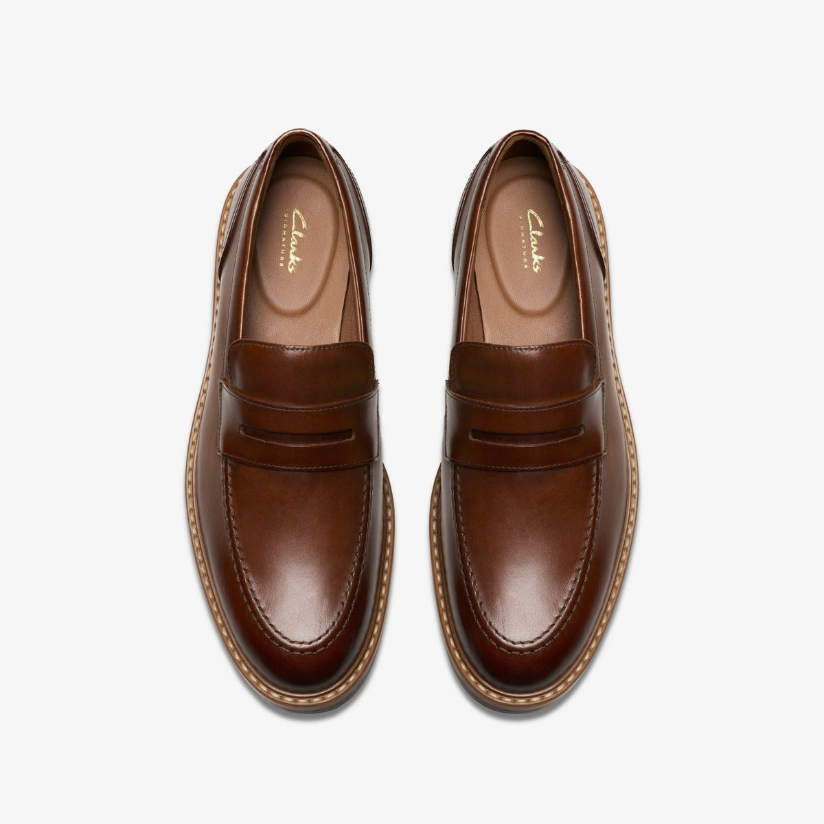 Aldwin Step Loafer Mid Tan Leather - Clarks Top Pick
