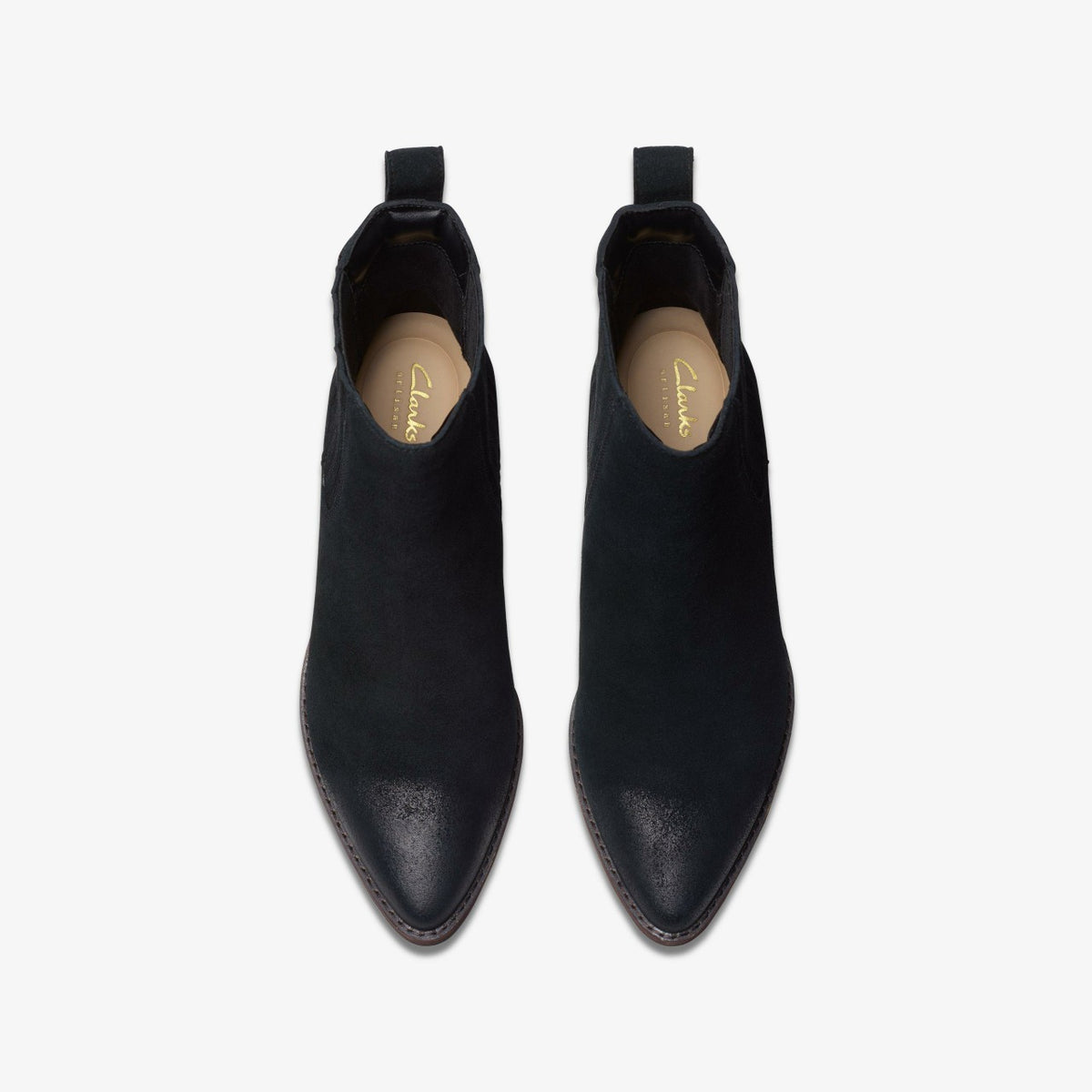 Morzine Top Ankle Boot Black Suede - Clarks Discount