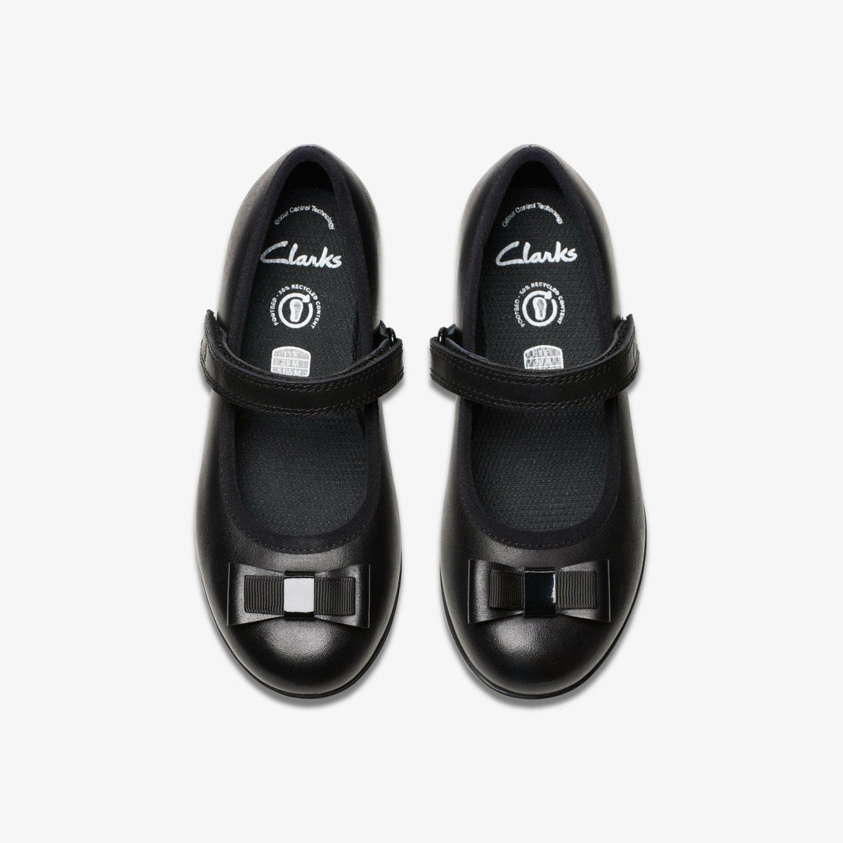 Finja Tap Kid Black Leather - Clarks Sale