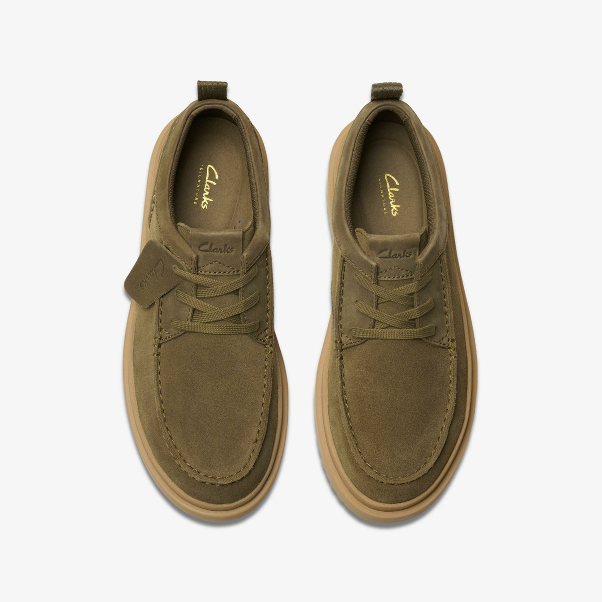 Polden Moc Olive Suede - Clarks Customer Favorite