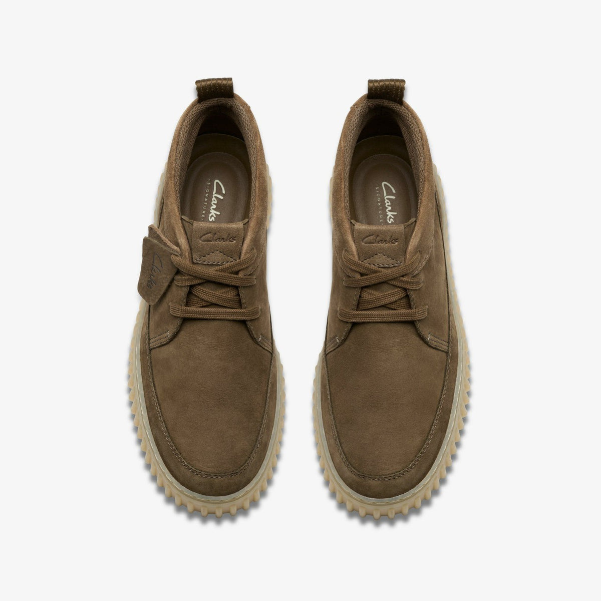 Torhill Lace Hi Khaki Nubuck - Clarks Premium