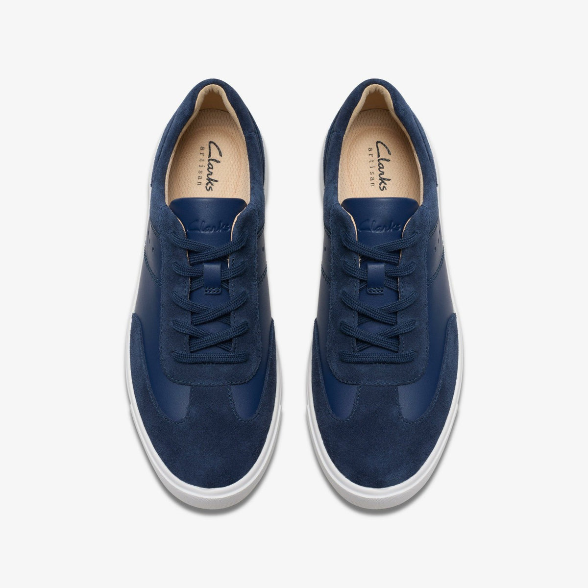 Makea Court Navy Leather - Clarks Top Pick