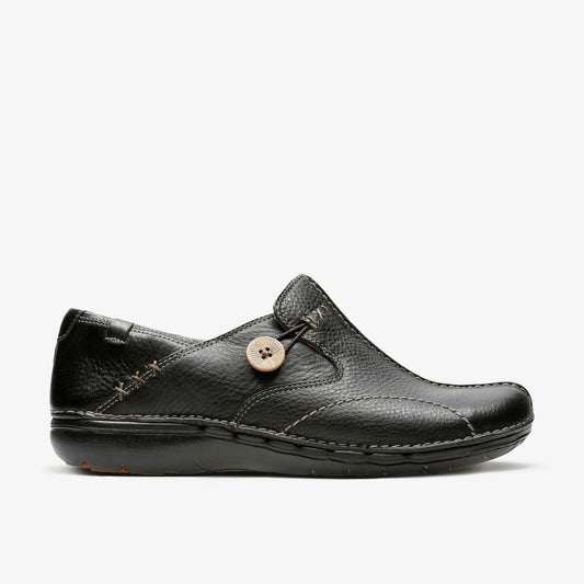 Un Loop Black Leather - Clarks Value