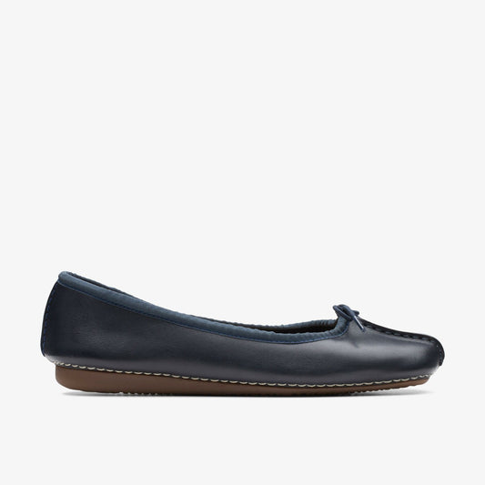 Freckle Ice Navy Leather - Clarks Value