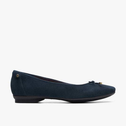 Candra Light Navy Suede - Clarks Customer Favorite