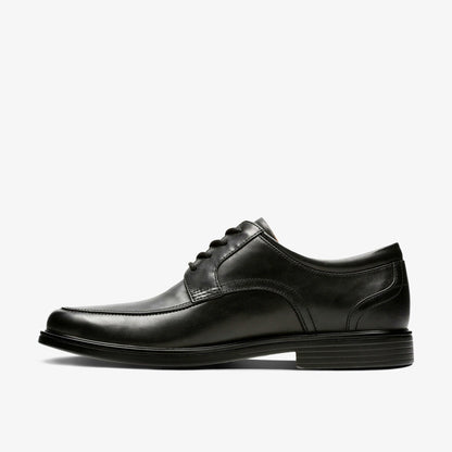 Un Aldric Park Black Leather - Clarks Essential