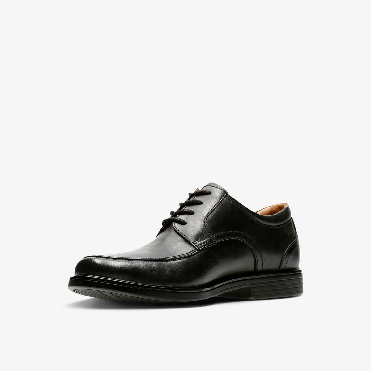 Un Aldric Park Black Leather - Clarks Essential