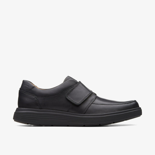 Un Abode Strap Loafer Black Leather - Clarks Signature
