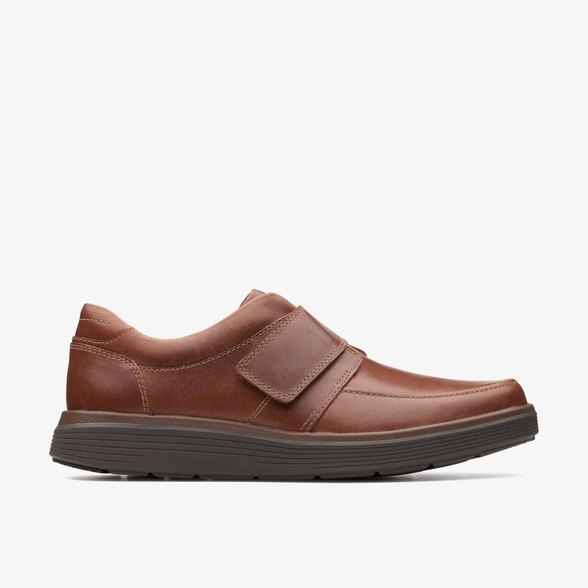 Un Abode Strap Loafer Dark Tan Leather - Clarks Top Pick