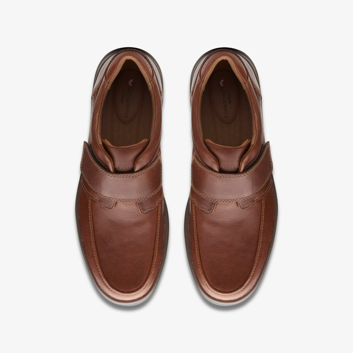 Un Abode Strap Loafer Dark Tan Leather - Clarks Top Pick