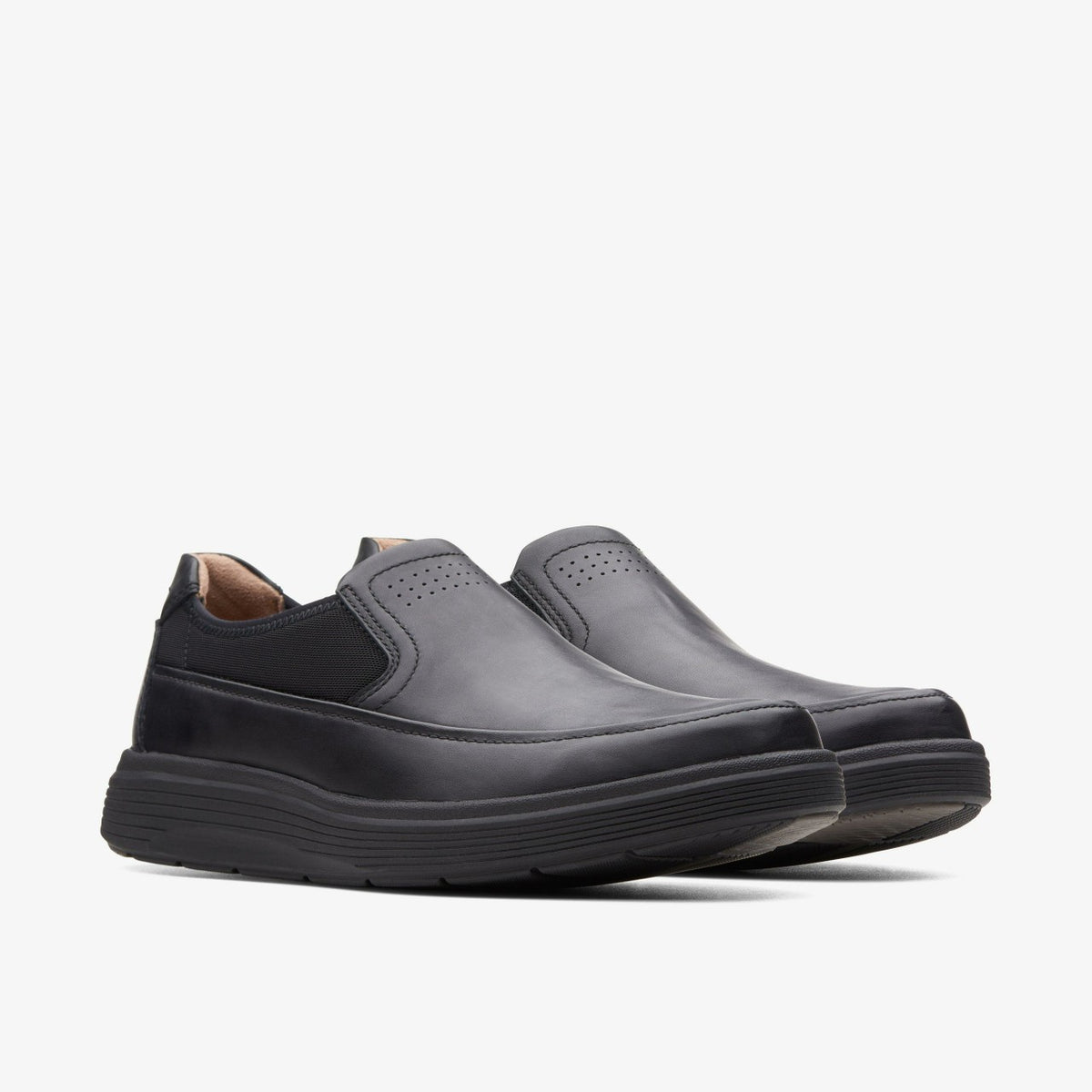 Un Abode Go Loafer Black Leather - Clarks New