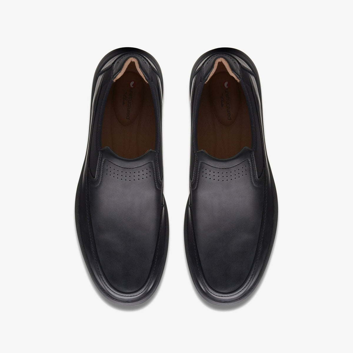 Un Abode Go Loafer Black Leather - Clarks New