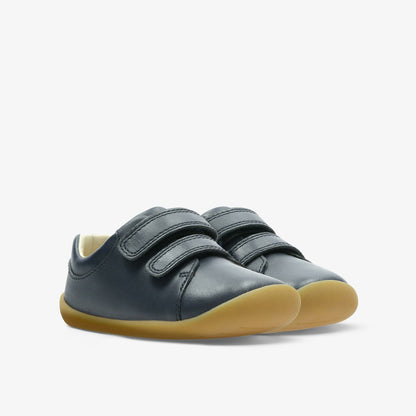 Roamer Craft Toddler Navy Leather - Clarks Trusted