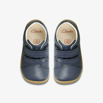 Roamer Craft Toddler Navy Leather - Clarks Trusted