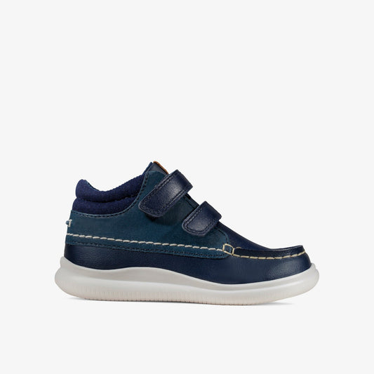 Crest Tuktu Toddler Navy Leather - Clarks Sale