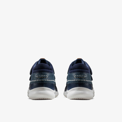 Crest Tuktu Toddler Navy Leather - Clarks Sale