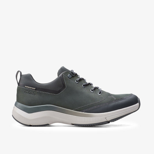 Wave 2.0 Vibe Dark Grey Nubuck - Clarks New