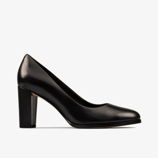 Kaylin Cara 2 Black Leather - Clarks Trending