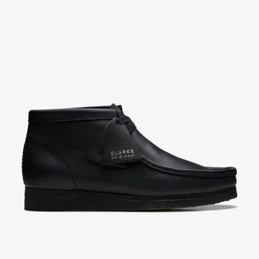 Wallabee Boot Black Leather - Clarks Hot Sale