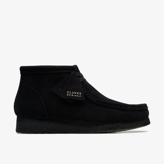 Wallabee Boot Black Suede - Clarks Premium