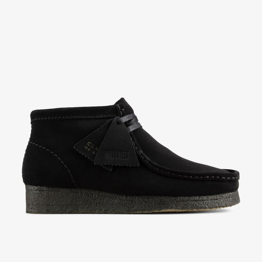 Wallabee Boot Black Suede - Clarks Discount