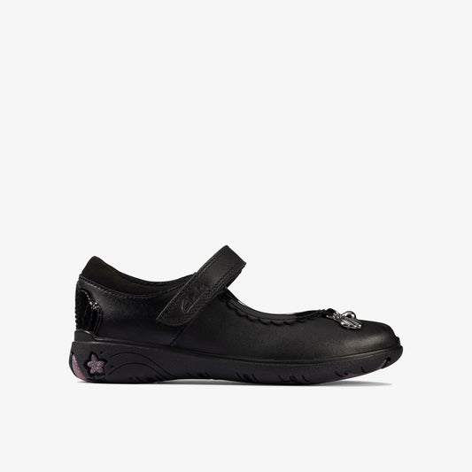 Sea Shimmer Toddler Black Leather - Clarks Best Seller