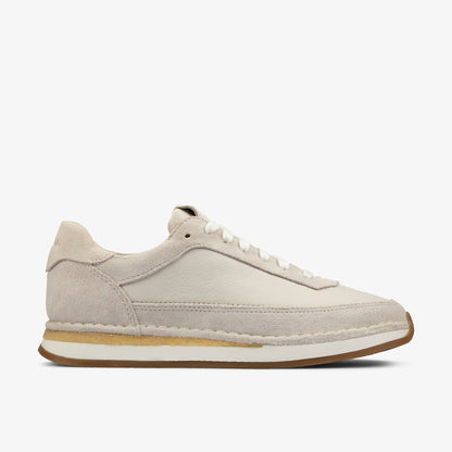 Craft Run Lace White Suede - Clarks Featured