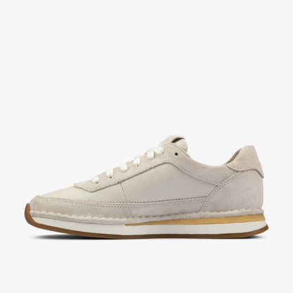 Craft Run Lace White Suede - Clarks Featured