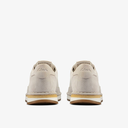 Craft Run Lace White Suede - Clarks Featured