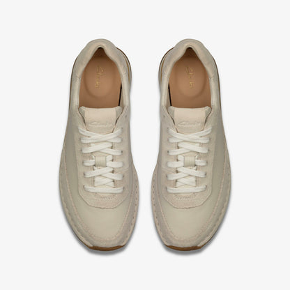 Craft Run Lace White Suede - Clarks Featured