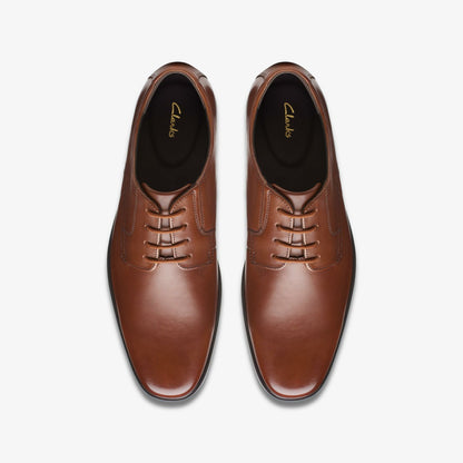 Howard Walk Dark Tan Leather - Clarks Exclusive