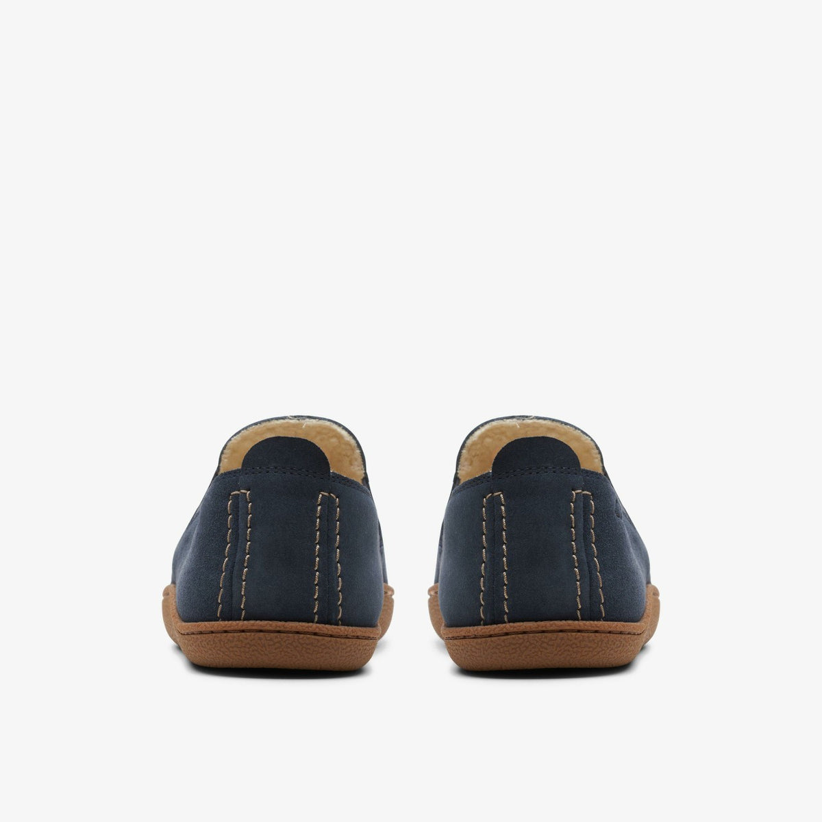 Home Mocc Slipper Navy Suede - Clarks Trusted