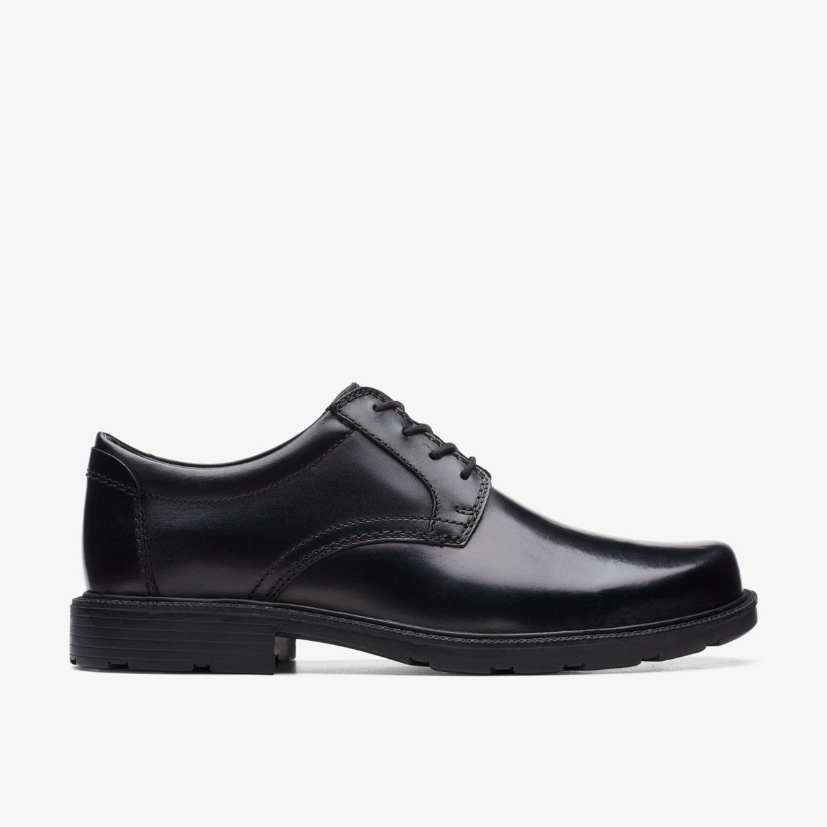 Kerton Lace Black Leather - Clarks Everyday