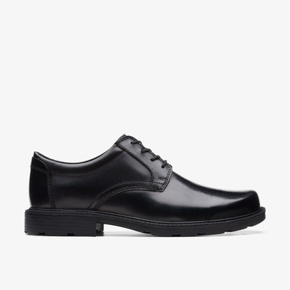 Kerton Lace Black Leather - Clarks Everyday