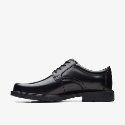 Kerton Lace Black Leather - Clarks Everyday