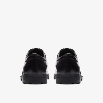 Kerton Lace Black Leather - Clarks Everyday
