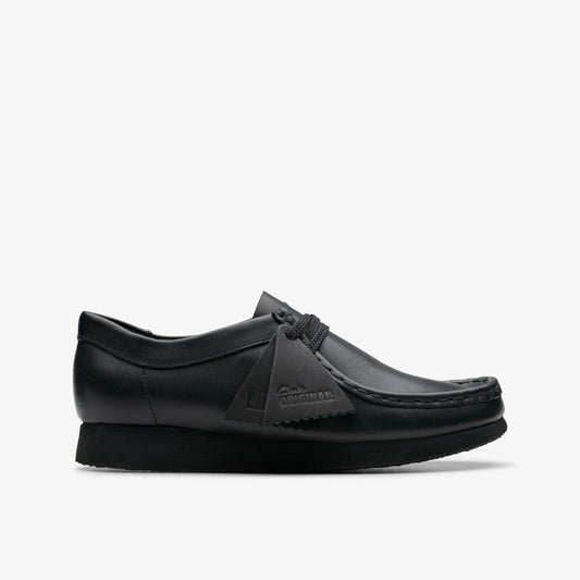 Wallabee Older Black Leather - Clarks Classic