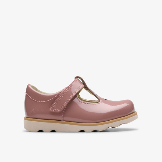 Crown Teen Toddler Dusty Pink Patent - Clarks Top Pick