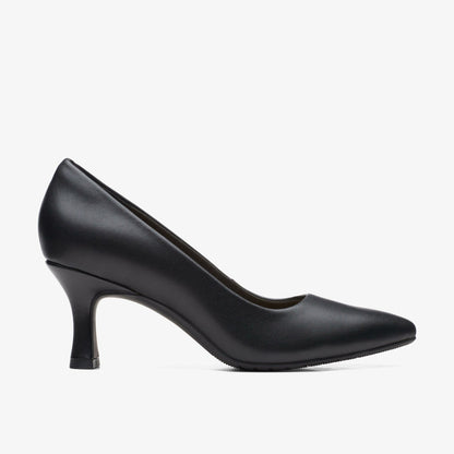 Kataleyna Gem Black Leather - Clarks Customer Favorite