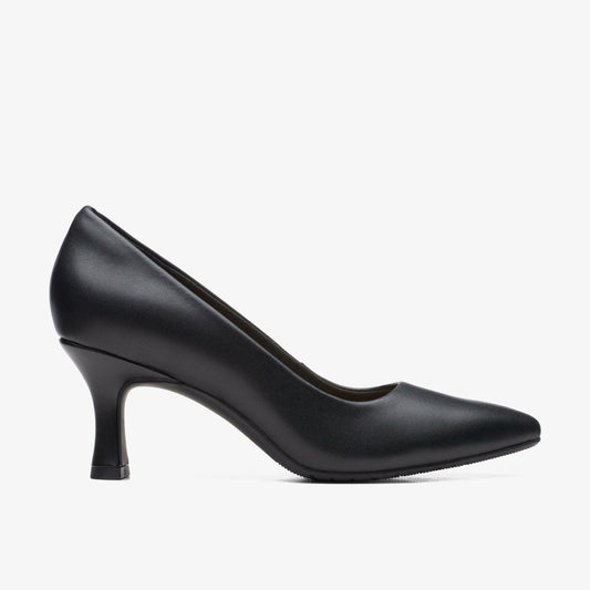 Kataleyna Gem Black Leather - Clarks Customer Favorite