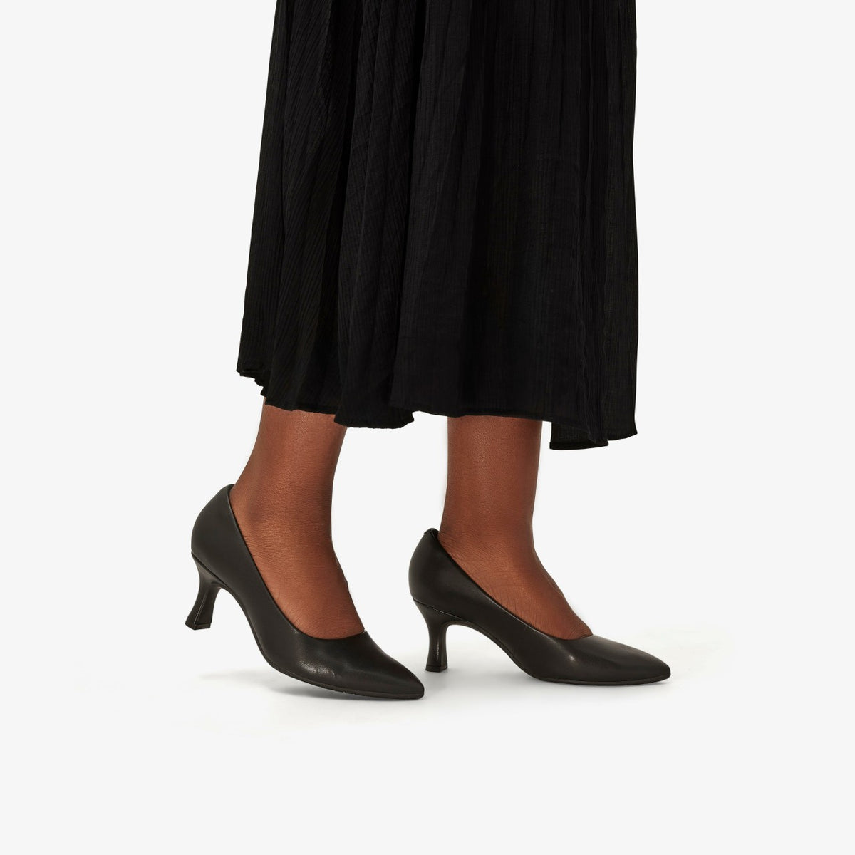Kataleyna Gem Black Leather - Clarks Customer Favorite