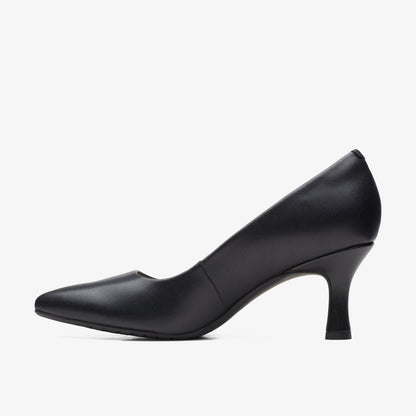 Kataleyna Gem Black Leather - Clarks Customer Favorite