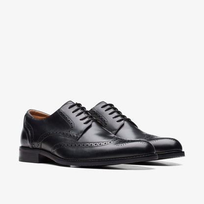 Craft Arlo Limit Brogue Black Leather - Clarks Quality