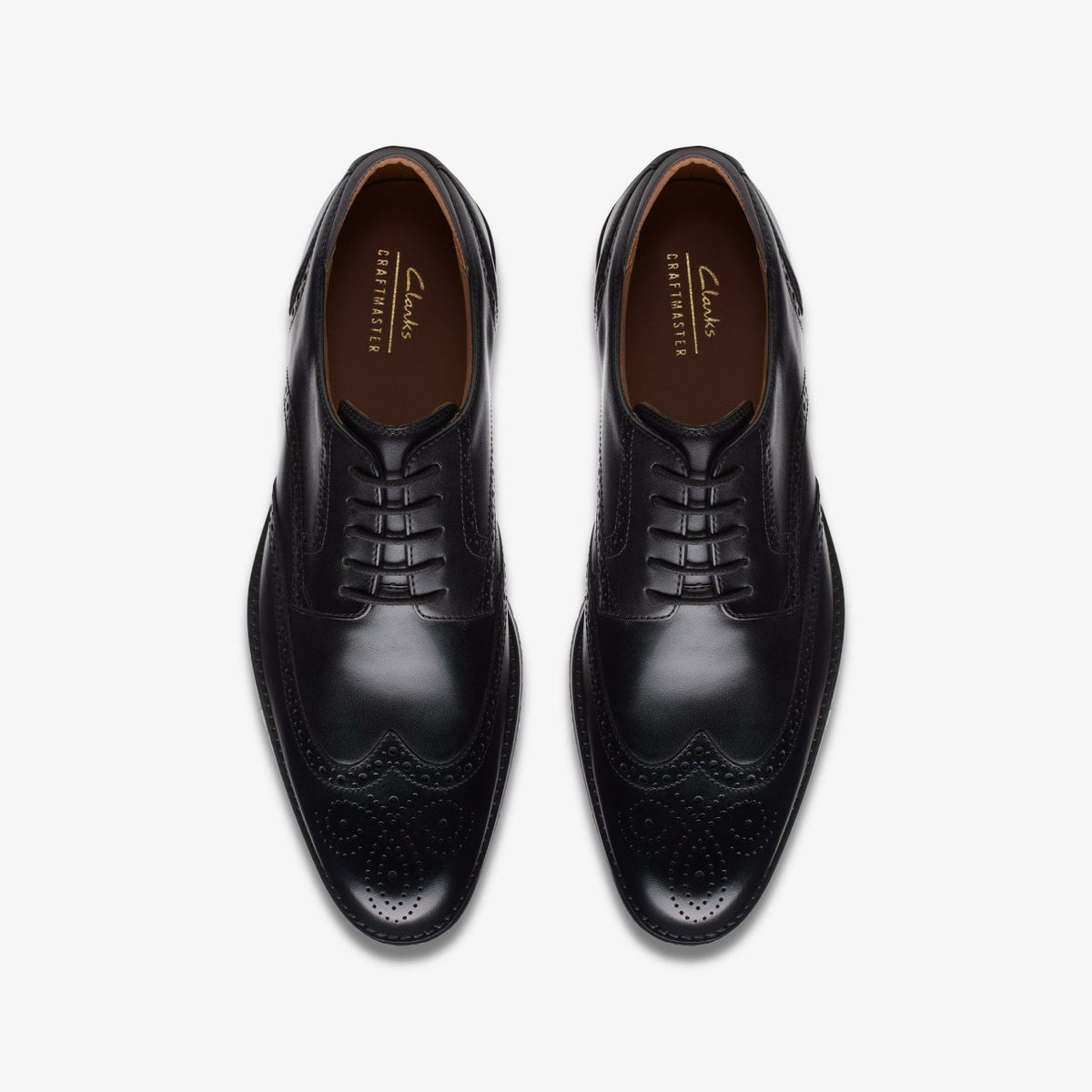 Craft Arlo Limit Brogue Black Leather - Clarks Quality