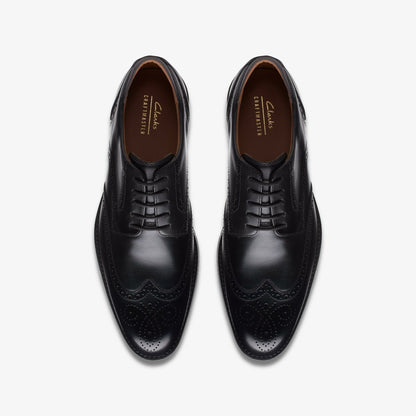 Craft Arlo Limit Brogue Black Leather - Clarks Quality