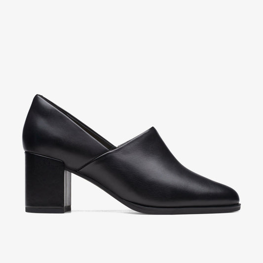 Freva 55 Lily Black Leather - Clarks Essential